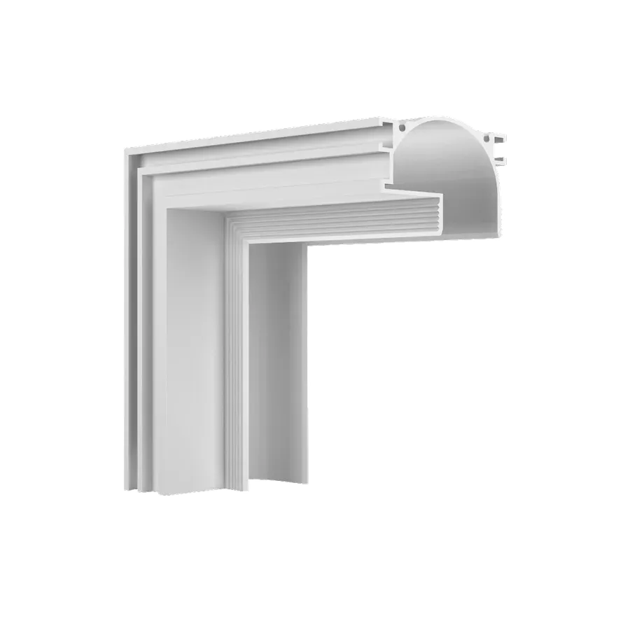 Perfil No Frame Unilateral Curva — Perfis Luminatti LED