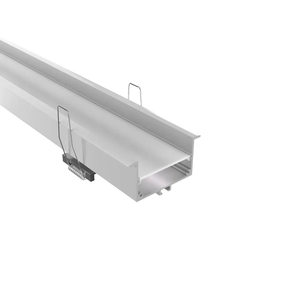 Perfil 50mm Embutir PC — Perfis Luminatti LED
