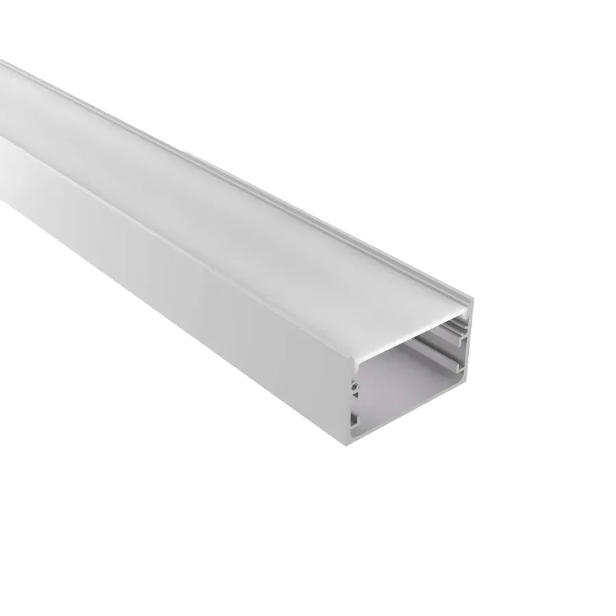 Perfil 50mm Sobrepor PC — Perfis Luminatti LED