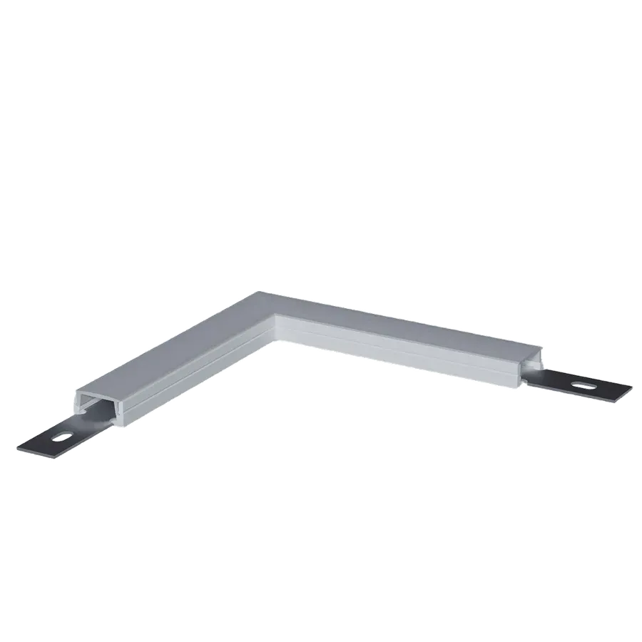 Perfil Nano 12mm Sobrepor Curva PC — Perfis Luminatti LED